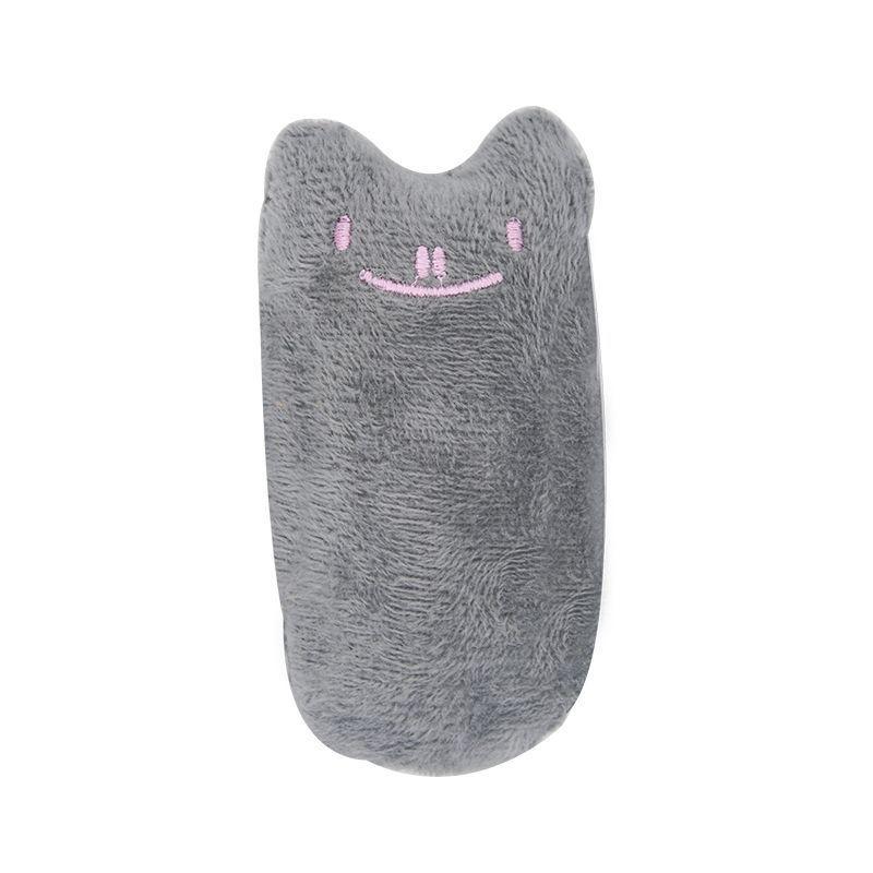 Haqi's Catnip Plush Toy: Interactive, Bite-Resistant Cat Face with Rattle Paper for Teething Cats