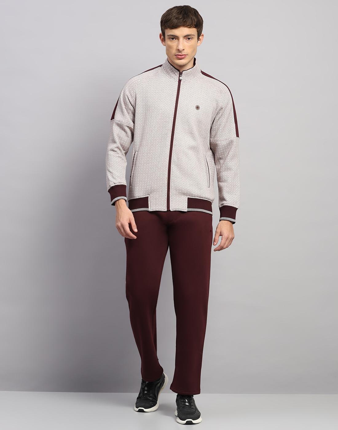 

Monte Carlo Men s Collar Neck Full Sleeve Tracksuit XL винний