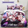 Momo  Pattern Bedding Quilt Set  Home Decoration  Gift (1 * duvet cover + 2 * pillowcase  without core)