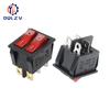KCD8 6PIN 16A 250V 20A 125V Double Light Switch Rocker Switch Waterproof ON-OFF KCD6 Boat Power Switch