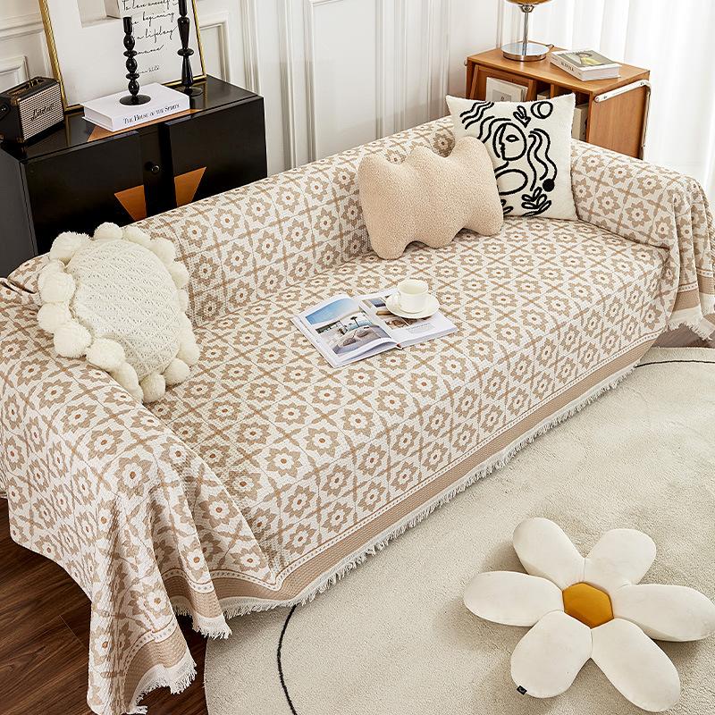 Prosop de canapea în stil nordic Instagram Husă universală de canapea acoperită complet Pătură simplă de husă de pernă pentru canapea