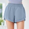 Pantaloncini a Rete Pesca Pantaloncini da Allenamento Fitness Senza Cuciture Nude Tasca Pantaloncini da Yoga Donna