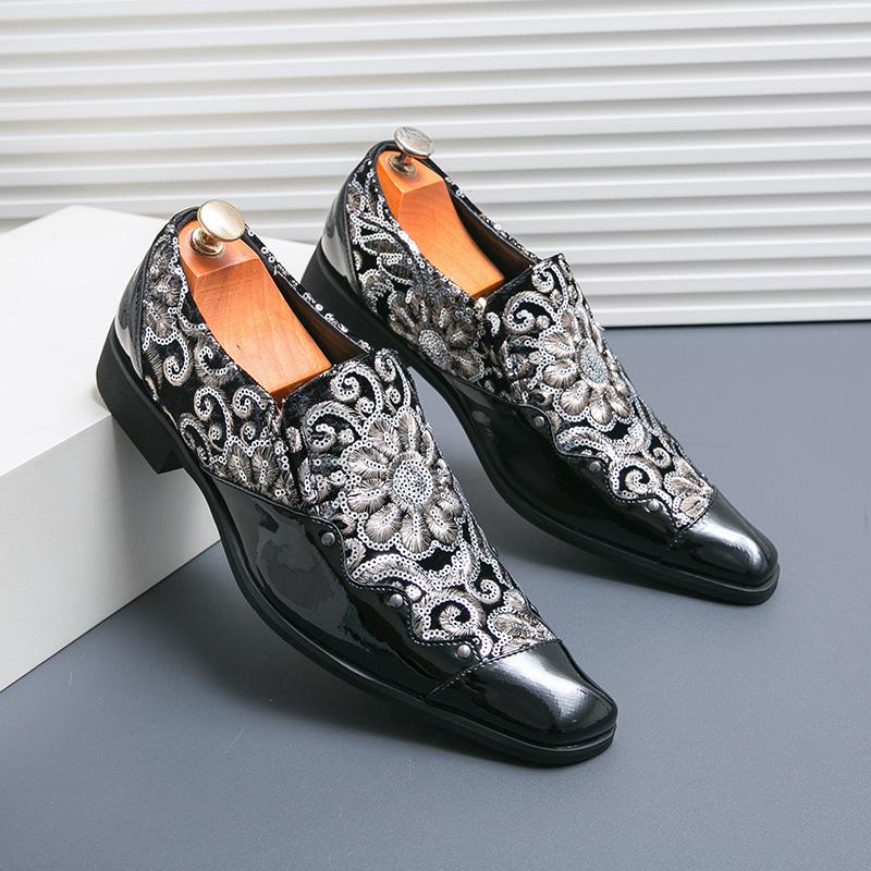 

Large size willow leather shoes new fashion casual Doudou shoes 38-46 one-pedal men s leather shoes 46