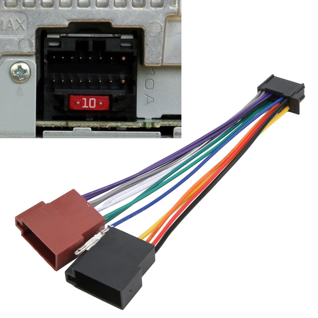 Buy 16 Pin ABS Car Radio Wire Plug Harness Stereo Adapter Connector for