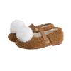 [Babyzzam] Girls' Foam Belt Flat Shoes Brown [Y955-10004]