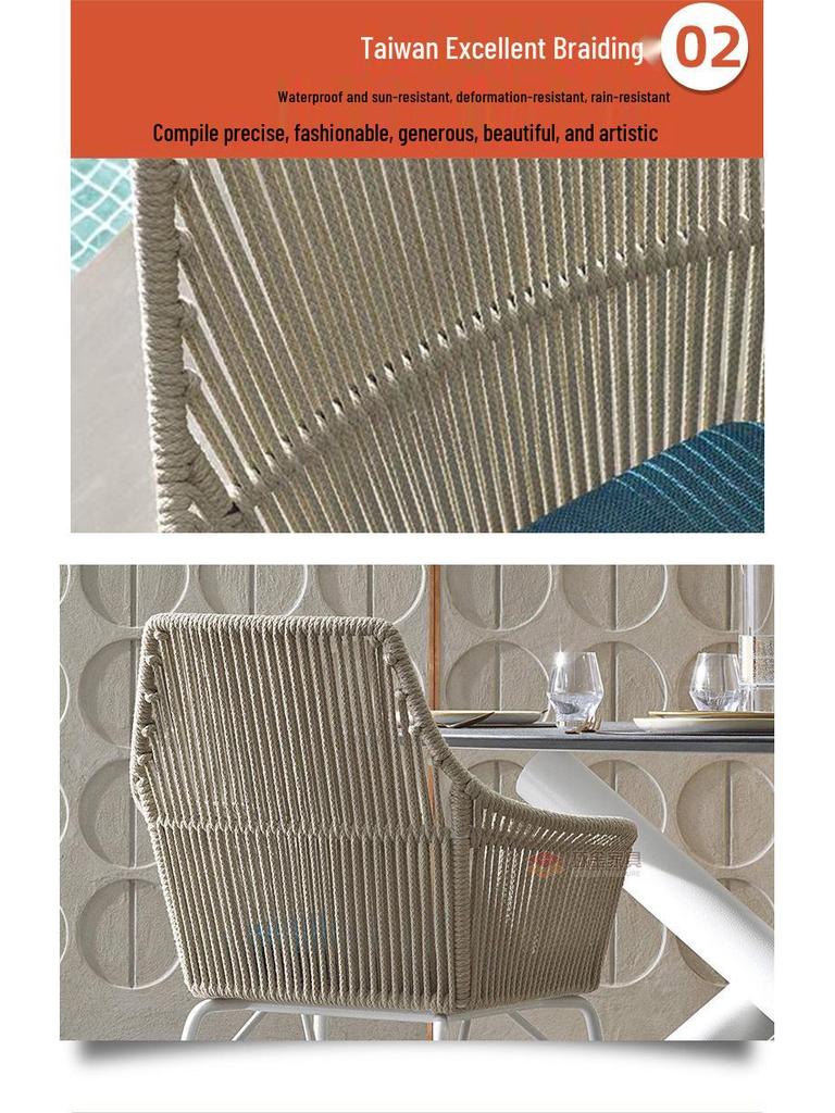 Rattan Patio and Garden Sofa Chair Set - 3-Piece Outdoor Furniture Combination