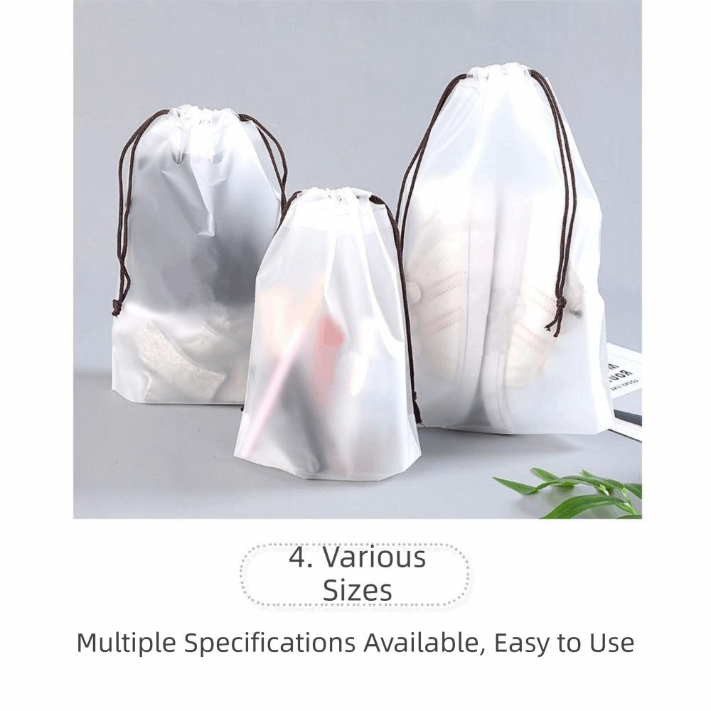 10Pcs Transparent Dustproof Storage Bag EVA Waterproof Organizer Pouch  Underwear Storage