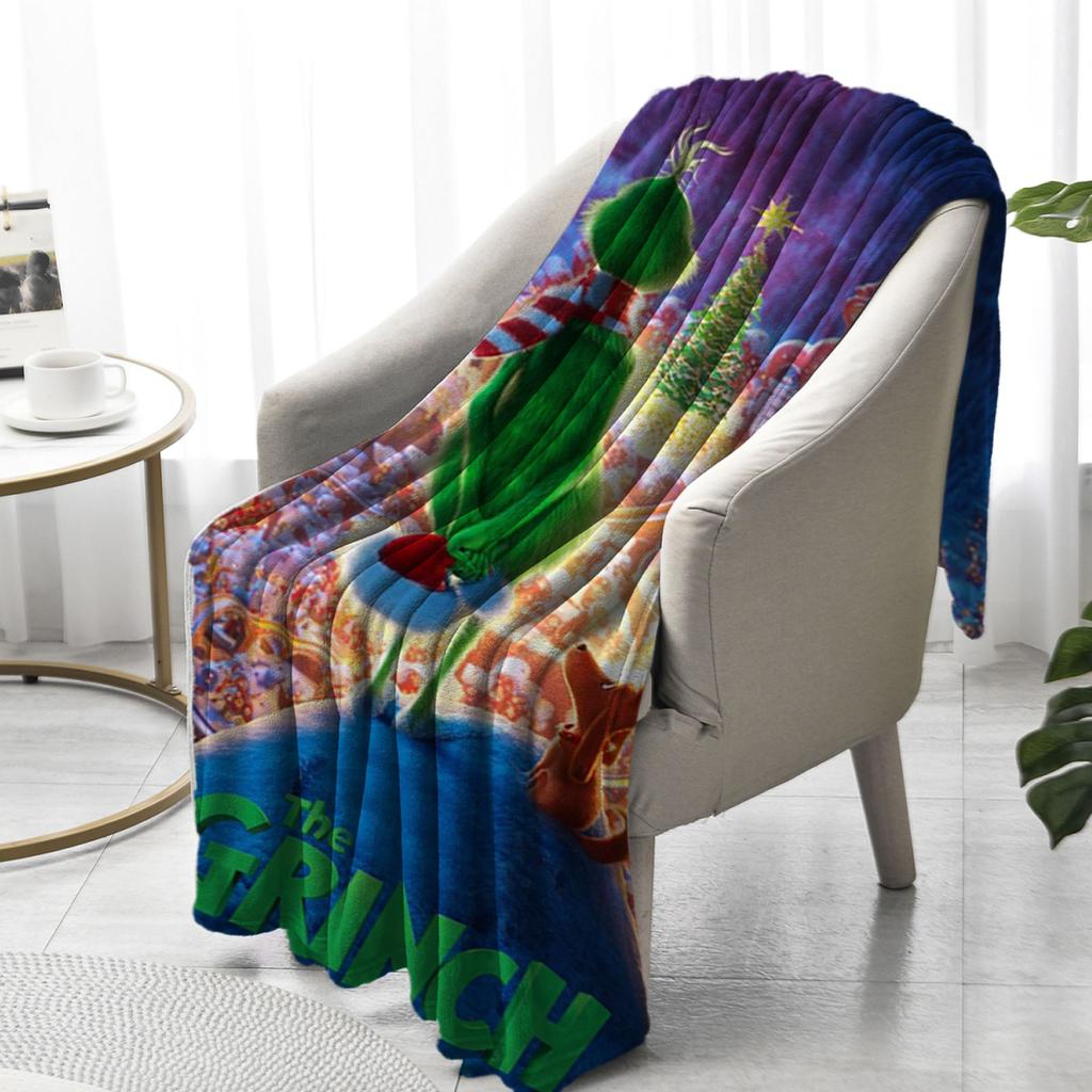 Gedruckte Flanelldecke ist dick und warm für Weihnachten, geeignet für ältere Menschen und Kinder, um sich im Winter warm zu halten