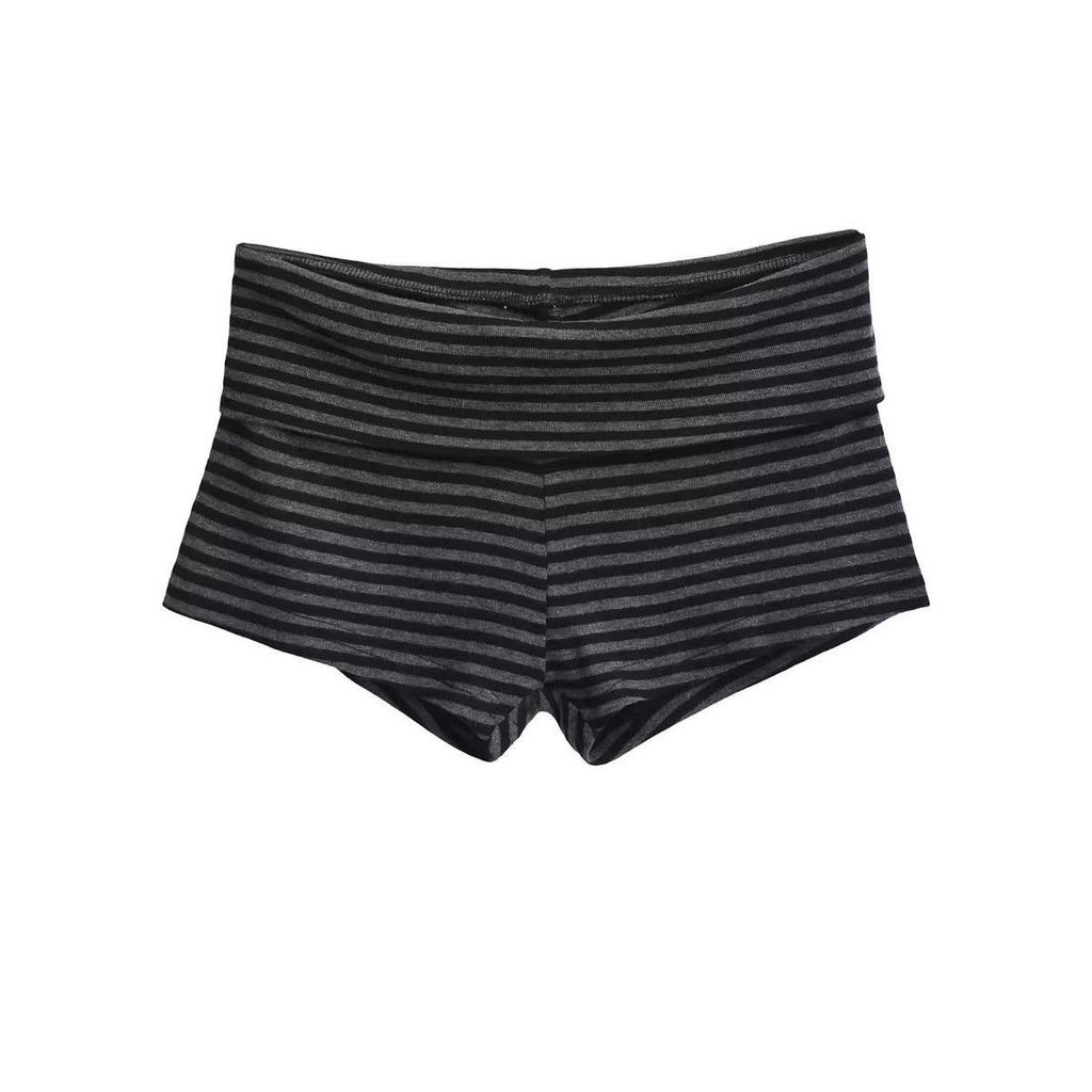 Pantaloncini a Righe Vita Bassa Stile Americano Donna Estate Nuovo Design Sexy Mini Pantaloncini Abbigliamento da Esterno Hot Pants Alta Elasticità Polye...