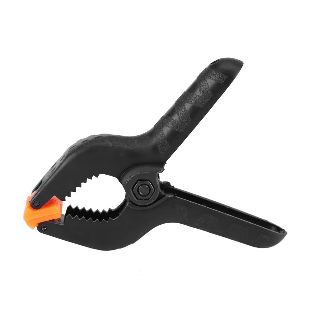 10pcs 4inch A Type Black Multifunctional Plastic Spring Clamp Clip DIY Woodworking Tool