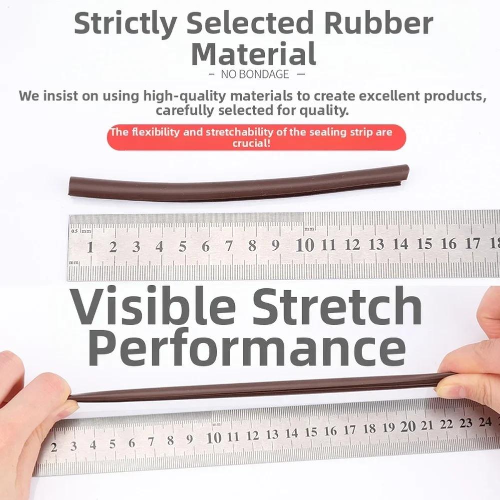 5 M Door Seal Strip Noise Reducing Weatherstrip Silicone Seal Weatherstrip Slot-in Installation Tool-free Setup Noise Reduction