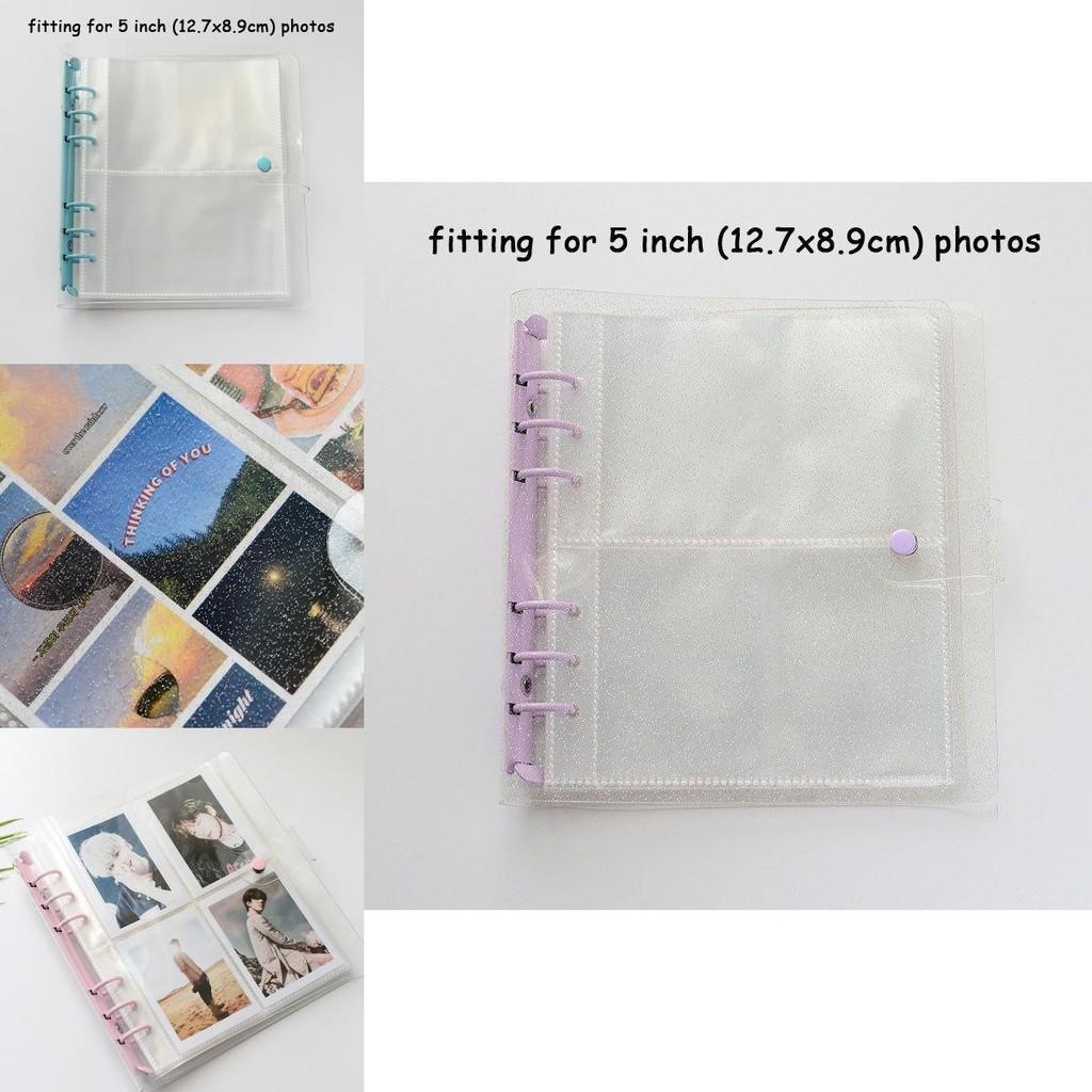 Glittery Transparent 200/100 Pockets Photocard Binder Holder For Kpop Albums