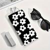 Floral Print Glasses Bag Waterproof Sunglasses Pouch Korean Style Eyewear Storage Bag  For Women