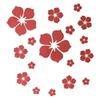 3D Blumen Acryl Spiegel Wandaufkleber 18 Stück Abnehmbare Spurlos Aufkleber für Schlafzimmer TV Sofa Hintergrund Wanddekoration