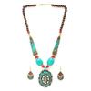 Fashion Latest Stylish Traditional Tibetan Pendant Necklace Jewellery Set for Women