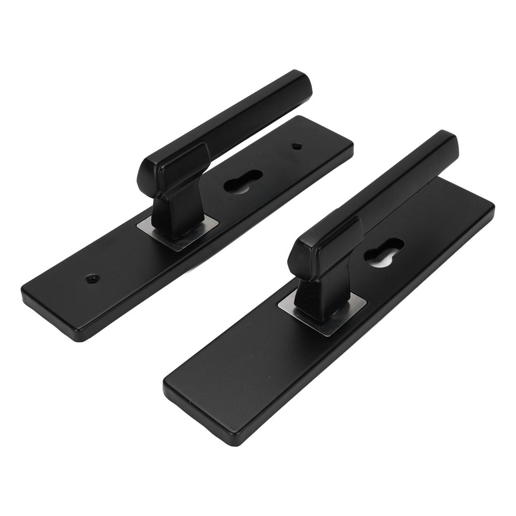 Wewnętrzna klamka do drzwi z zamkiem i kluczami Cicha klamka z łożyskami Klamka ze stopu aluminium Klamka do drzwi do łazienki sypialni Czarna