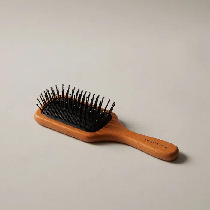 Wooden Scalp Brush | Hairbrush Volume & Curl Paddle Cushion Hair Comb