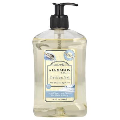 Hand & Body Liquid Soap, Fresh Sea Salt, 16.9 Fl Oz (500 Ml)
