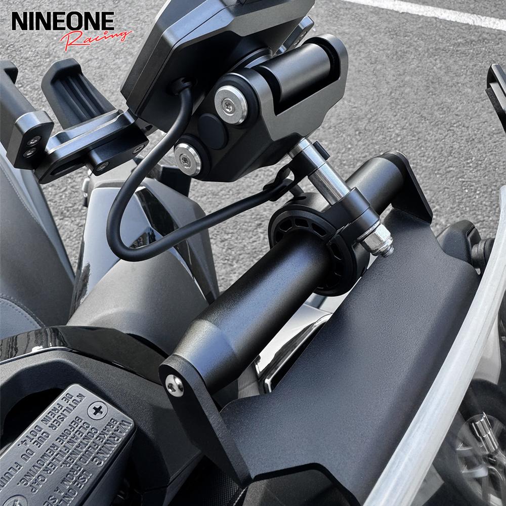 Para Honda Forza350 Forza 350 NSS350 NSS 350 2021-2025 Soporte de Navegación para Motocicleta Soporte para Teléfono GPS Adaptador Soporte Acero al Carbono