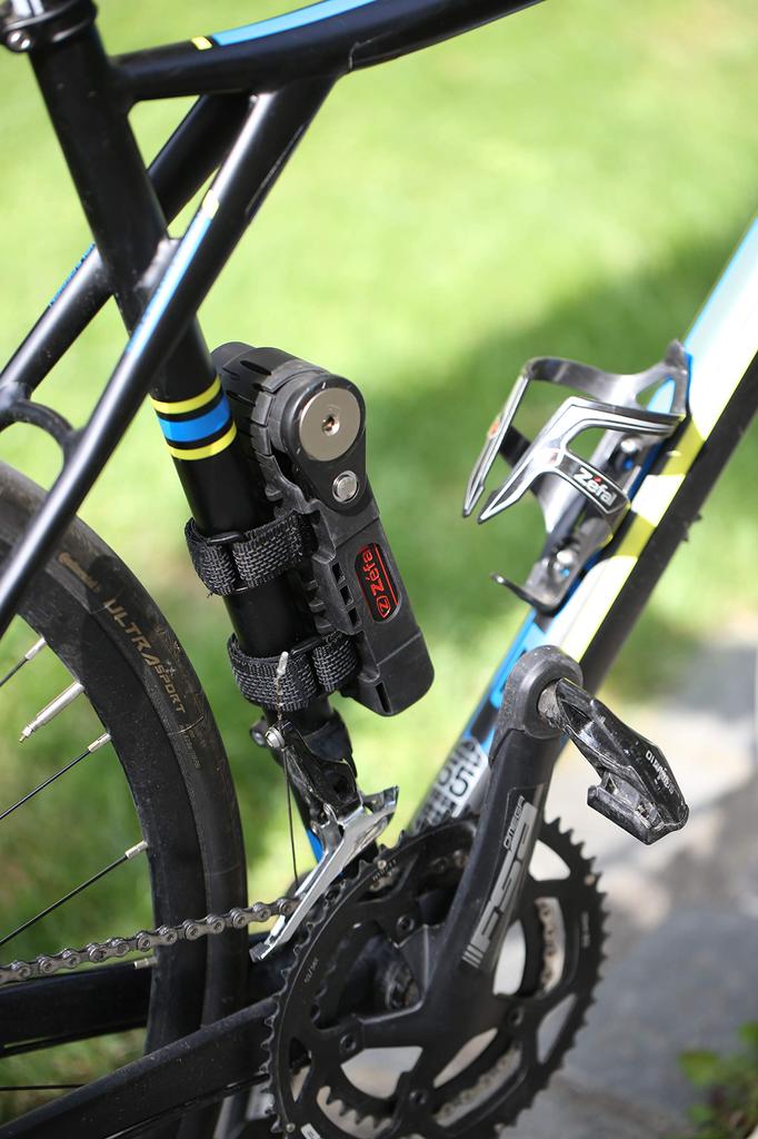 Zefal Bicycle Blade Lock F16L Foldable Double Lock System Includes Spare Key Cut Resistant Black 4917B K-TRAZ 1,35kg