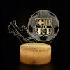 Lámpara de Escritorio Nocturna Para Niños Fc Barcelona Fútbol Soccer 16 LED 3D + Mando a Distancia