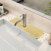Silicone Sink Splash Guard Quick Dry Drip Catcher Tray Multi-Purpose Water Catcher Mat Water Drainer Mat for Kitchen Bathroom
