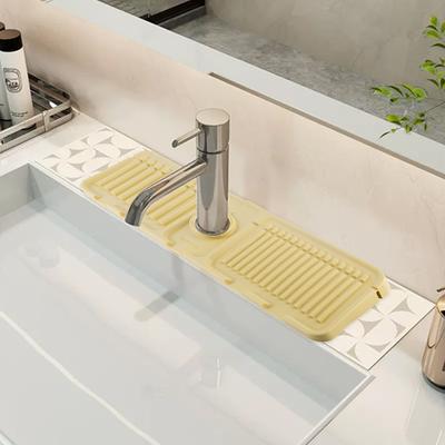 Silikon Spülbecken Spritzschutz Schnelltrocknende Tropfauffangschale Mehrzweck Wasserauffangmatte Wasserablaufmatte für Küche Badezimmer
