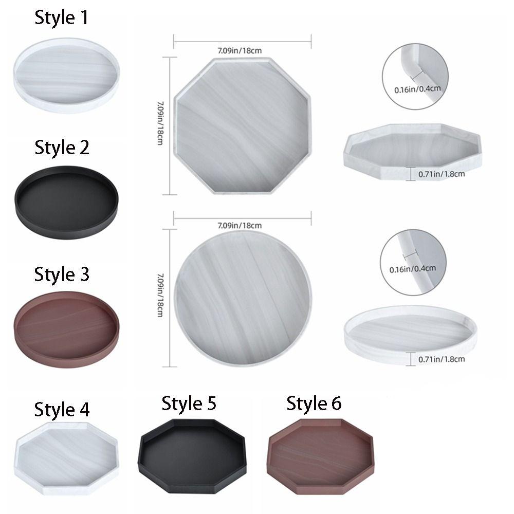 Creative Bathroom Shelf Simple Jewelry Display Plate Desktop Ornament Storage Tray  Cosmetics