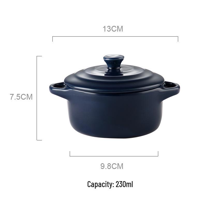 Microwave & Oven Safe Ceramic Stew Pot with Lid