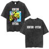 Washed Vintage Rock Band Kmfdm Angst Graphic Tshirt Men Women Retro Gothic Punk Streetwear Mens Casual Pure Cotton T Shirts