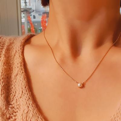 Women's 92.5 Silver 18K Plated Basic Dongle Freshwater