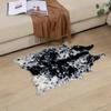 Large Size Cow Printed Cowhide Faux Skin Leather NonSlip Antiskid Mat Carpet for Living Room