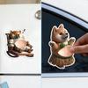 New New 2Pcs Cute Puppy Sticker 3D Soft Belly Squeezeable Sticker DIY Phone Case Home Decoration Decompression Gift For Friends