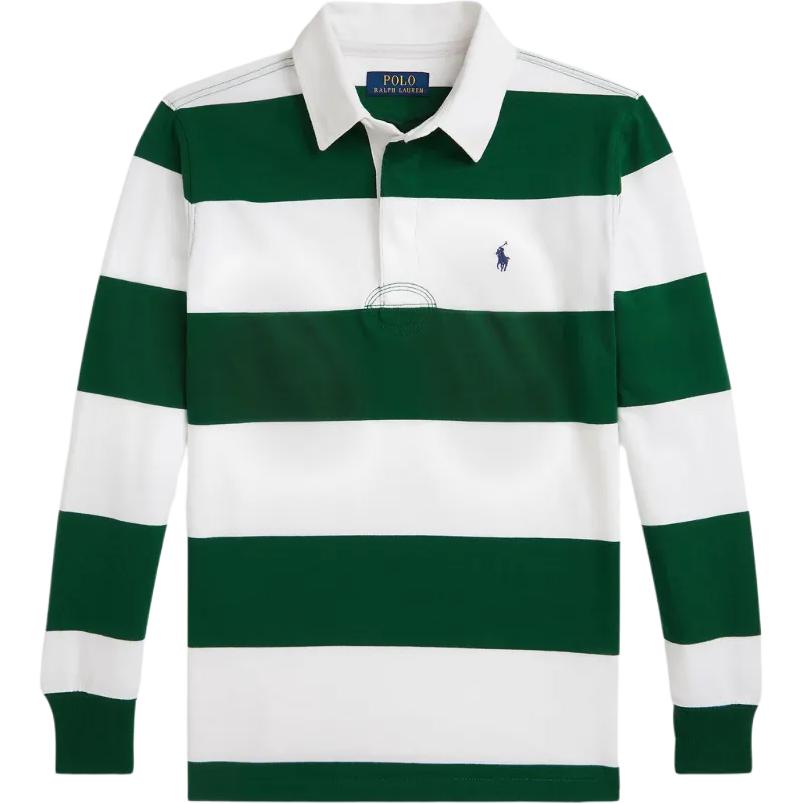 

Polo Ralph Lauren Футболка поло Ss25 В полоску Вышивка логотипа Детская Детская одежда 323882614-008 L