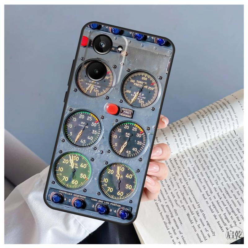 

Aviation Aeroplane Pilot Cockpit For Realme C61 C63 C71 C55 C67 C51 C75 C65 C53 C35 11 12 13 14 Pro Plus GT6 GT7 15 Pro Case Realme C15