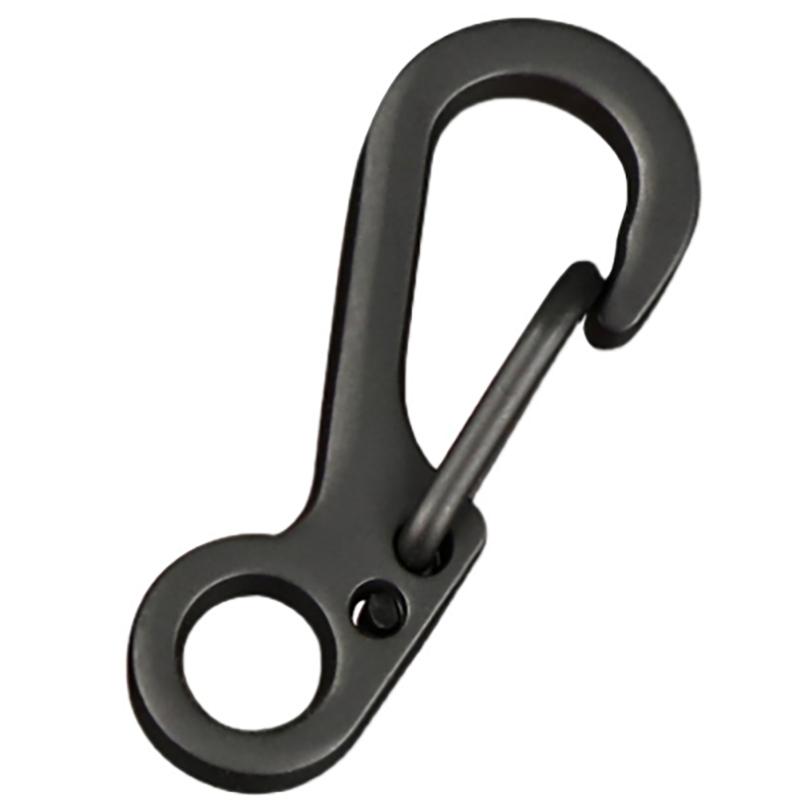 

Мини-пряжка Классическая и простая Мини-пружинная пряжка Быстросъемный брелок для ключей Кольцо для ключей Снаряжение EDC чёрный