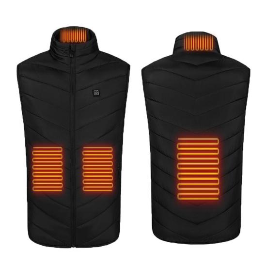 Unisex Heated Waistcoat USB Heating Vest 3 Temp Modes 4 Heating