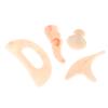 Pink Series Bending Knife Scraping Mushroom Shaped Facial Beauty Gua Sha Board Resin Massager Body Spa Acupuncture Physical
