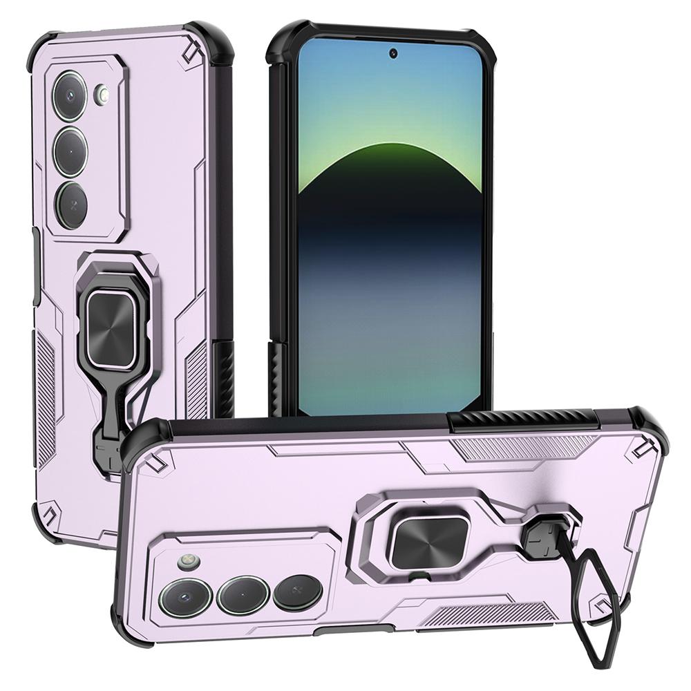 

Для Xiaomi Redmi 15 5G (Глобальний) (169мм) Чохол з обертовим кільцем-підставкою, PC + TPU, ударостійкий чохол для телефону E