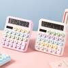 Calculator Typewriter Style Large LCD Display Easy Reading Round Keys Calculator for Everyday Office Use