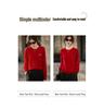 Women's 2026 Year of the Horse Red Wool Sweater - Lucky Knitwear