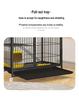 Large Double-Layer Indoor Cat Villa: Space-Saving, Portable Cage with Nest