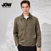 JOW Men's Suede-Effect Multi-Pocket Jacket