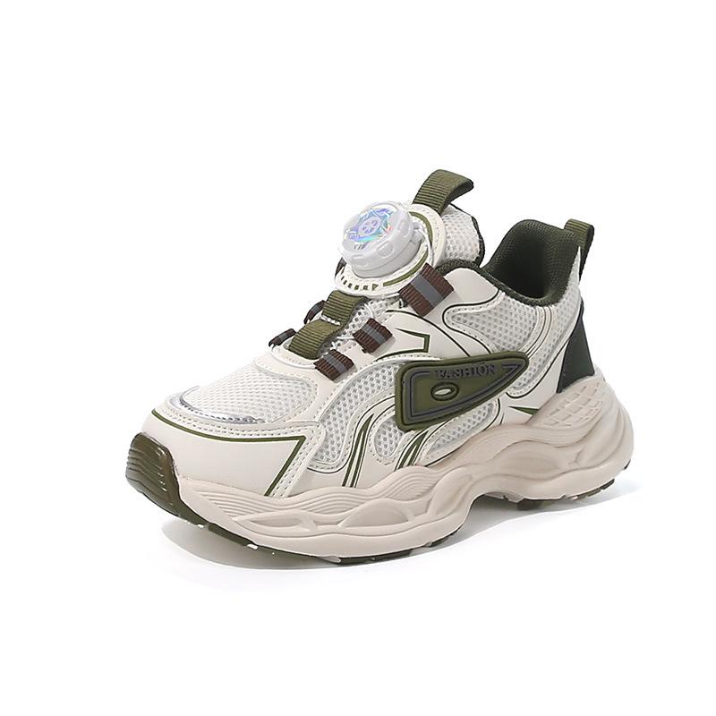 

Girls mesh breathable sneakers children s casual dad shoes 2025 autumn new rotating buckle boys running shoes 26-31 yards hand 6 pairs розовый