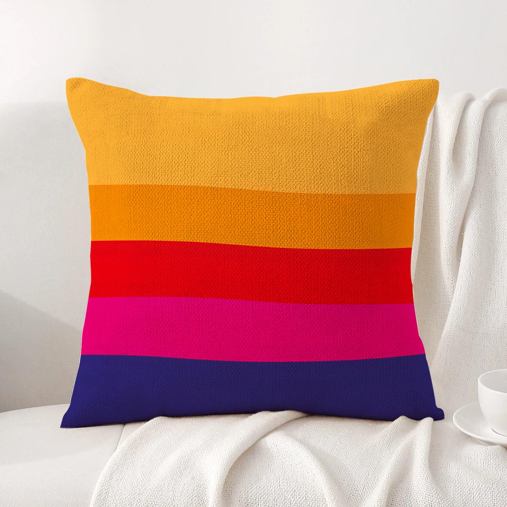 P-Paulaner Spezi Logo Cushion Cover Summer Coolness Linen Fabric Double-Sided Printing Pillow Case Sofa Home Decor Gift
