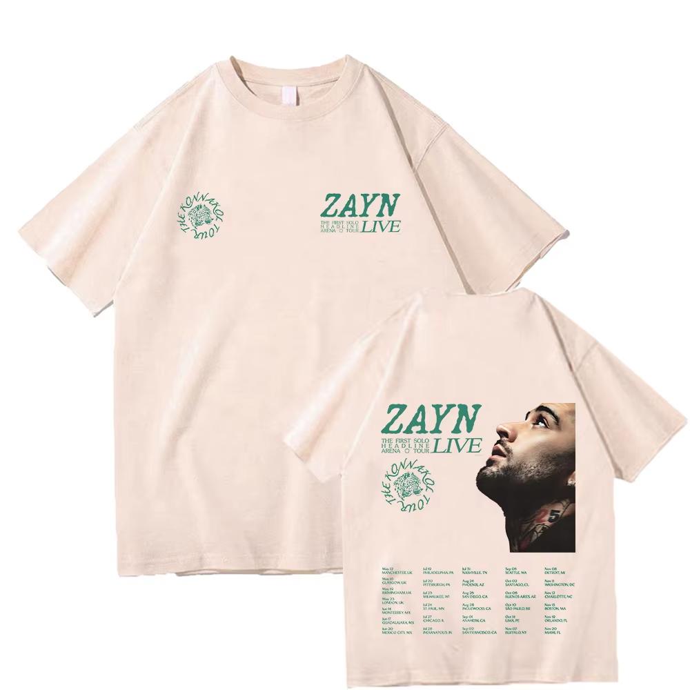 Zayn KONNAKOL Arena Tour Live 2026 T Shirts Zayn Malik Cotton Tshirt Men Women Fashion New Tee Harajuku Y2K Oneck Summer Tee
