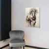 Galloping Horse Frameless Canvas: High-Definition Oil & Inkjet Print