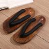 Fashion Japanese Traditional Geta Flat Bottom Unisex Wooden Paulownia Clog Man Woman Ninja Cosplay Shoes Flip Flop Summer Sandals 2025