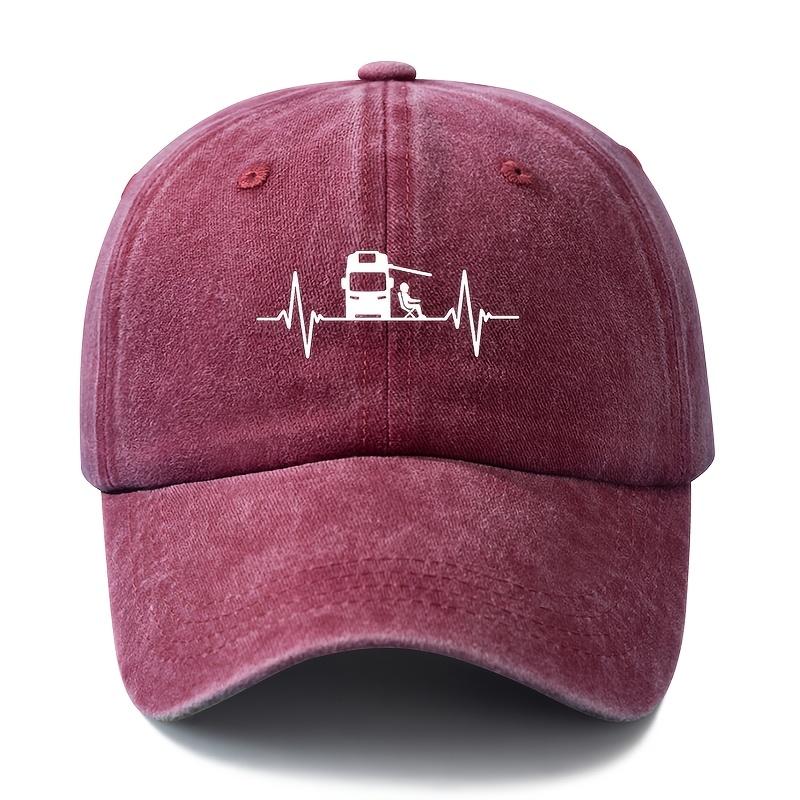A Stylish And Versatile Printed Baseball Cap Suitable for Both Men And Women Featuring a Classic Retro Washed Design This Ligh