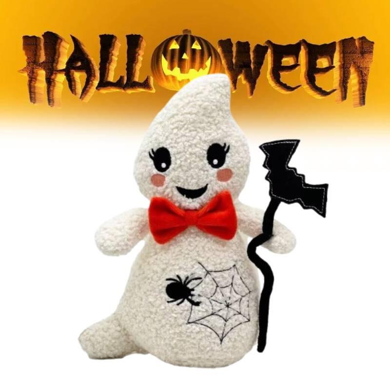 Entzückende Geister-Plüschfigur zur Halloween-Dekoration und als Geschenk. Weich und kuschelig.